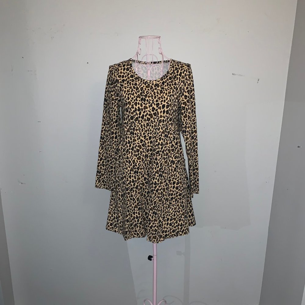Fab Kids Cheetah Print Tunic, XXL, 14-16